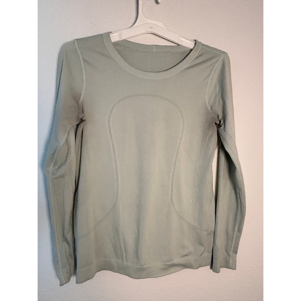 Lululemon Swiftly Tech Long Sleeve Shirt Mint Green Sage Activewear Top Mens 4